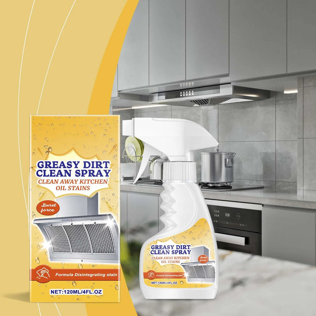 🧼 Greasy Dirt Clean Spray – Heavy Duty Kitchen & Multi-Surface Cleaner ✨