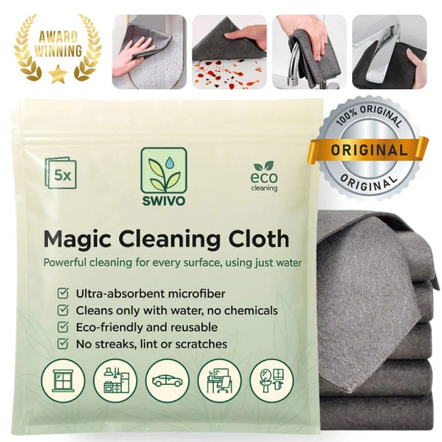 ✨ SWIVO Magic Cleaning Cloth – Wipe Instantly, Shine Effortlessly! 🧼✨